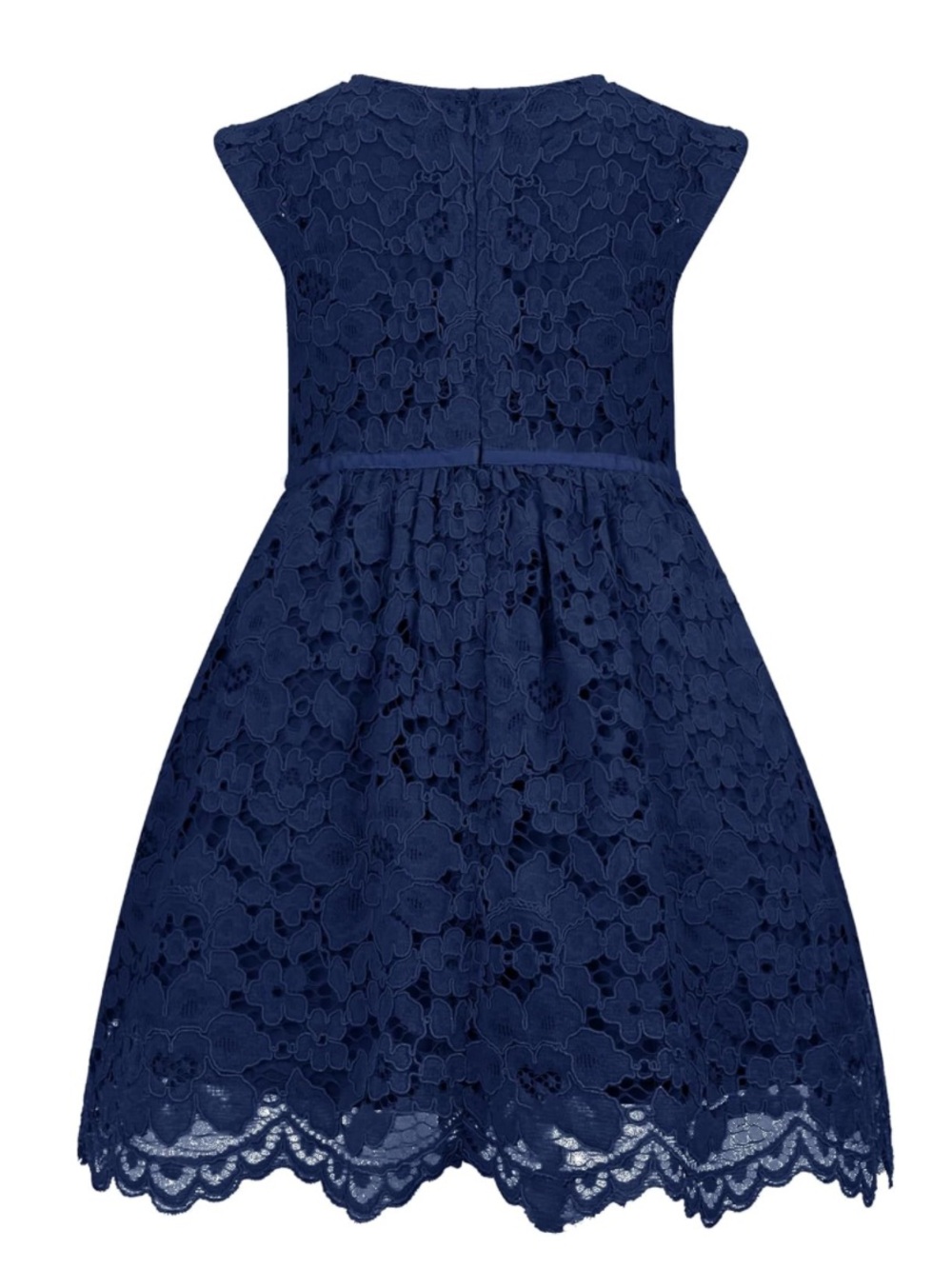 BLUE LACE GIRL DRESS - Picture 3 of 4